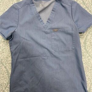 Figs Heather Denim scrub set